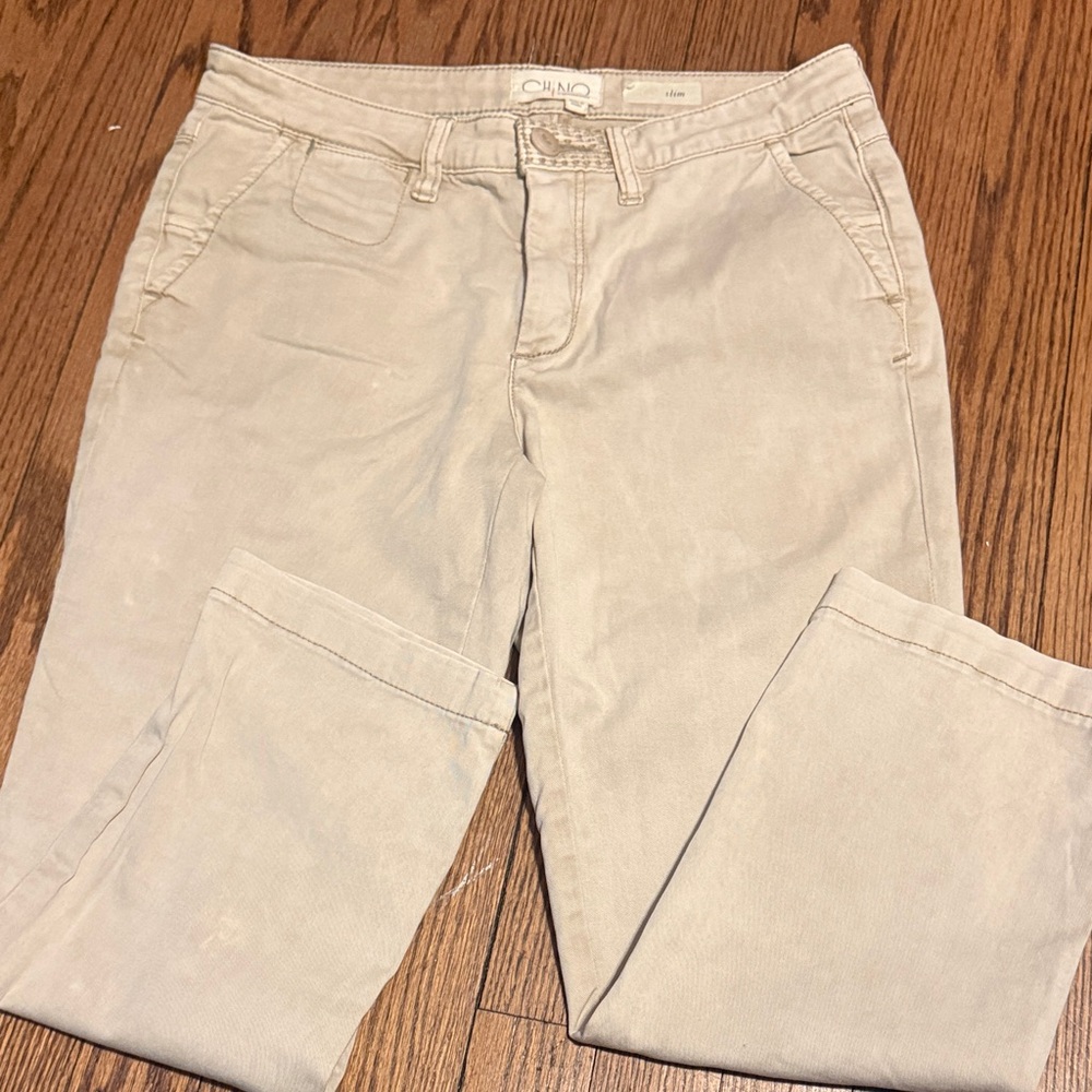 Chino’s by Anthropologie Beige Straight Leg Jeans